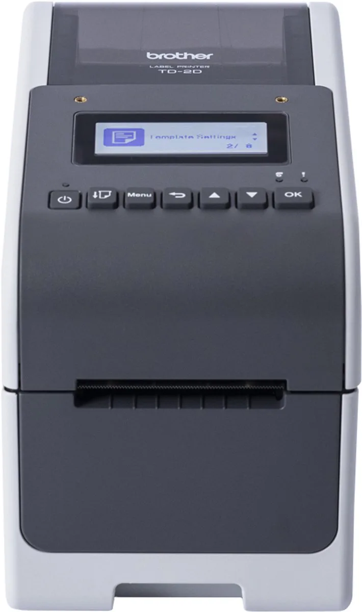 BROTHER 2INCH 203DPI DESKTOP PRINTER (USB/LAN/BATTERY OPTION/LCD SCRE (TD2350D203Z1) van Brother in Zwart – productfoto