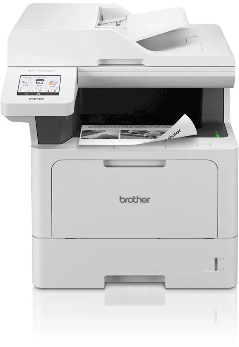 DCP-L5510DW Laserprinter van Brother in Wit – productfoto