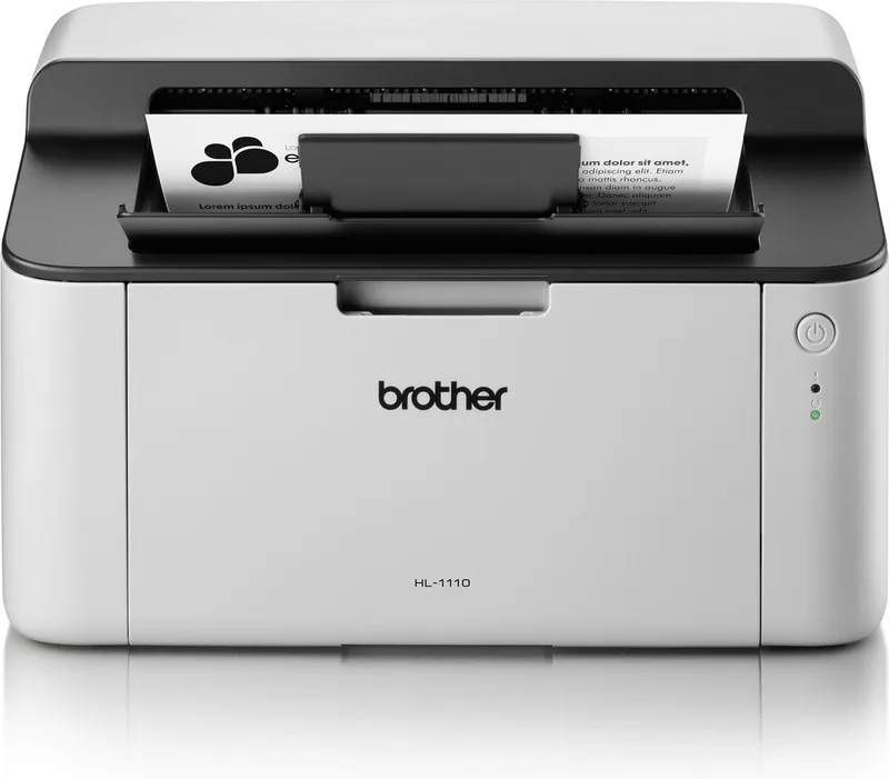 HL-1110 - Laserprinter - Zwart-Wit Printer van Brother in Wit – productfoto