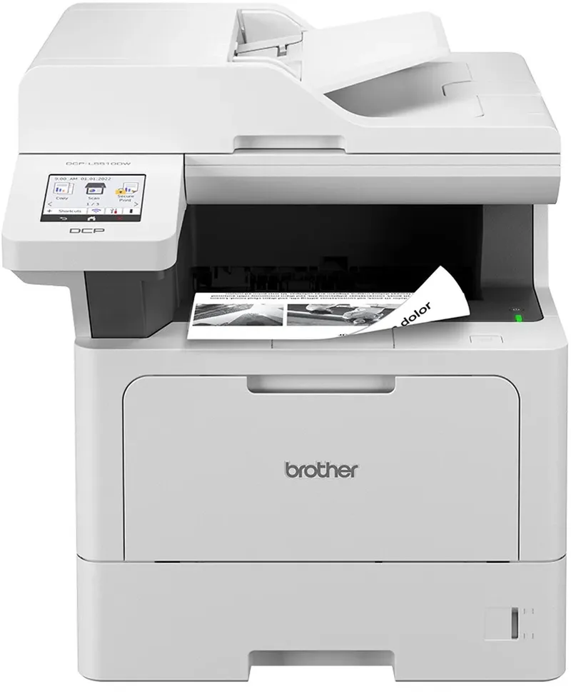 MFC-L5710DN - all-in-one - zwart-witlaserprinter by Brother in White – product photo