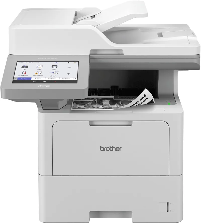 MFC-L6910DN - all-in-one - zwart-witlaserprinter från Brother i Vit – produktbild
