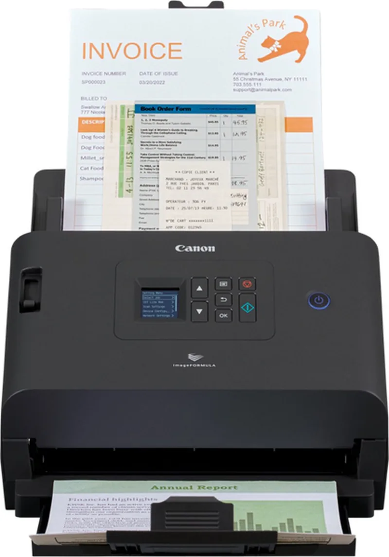 imageFORMULA DR-S250N - Document Scanner by Canon in Black – product photo
