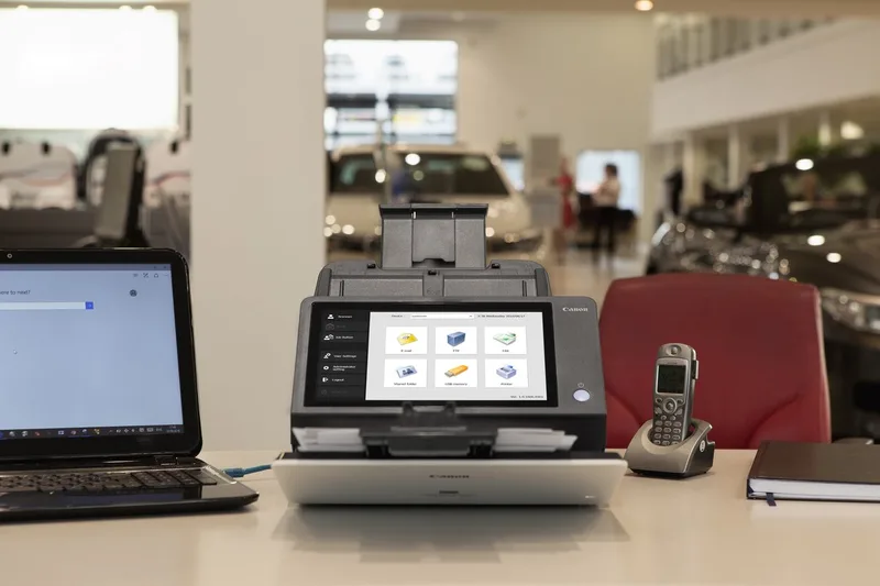 imageFORMULA ScanFront 400 - Netwerkscanner by Canon in Black, White – product photo
