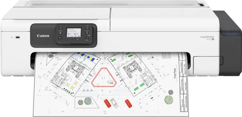 imagePROGRAF TC-21M grootformaat-printer Wifi Inkjet Kleur 2400 x 1200 DPI A1 (594 x 841 mm) Ethernet LAN van Canon in Zwart, Wit – productfoto