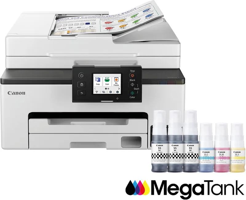 MegaTank MAXIFY GX2050 - All-in-One Inkttankprinter - Wit van Canon in Grijs – productfoto