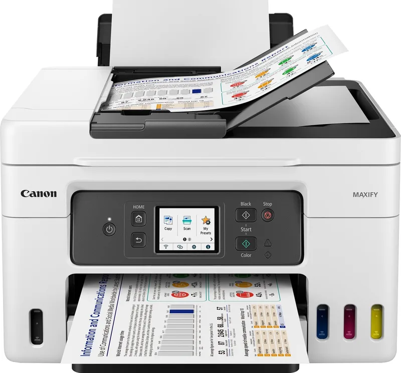 MegaTank MAXIFY GX4050 - All-in-One Inkttankprinter by Canon in White – product photo