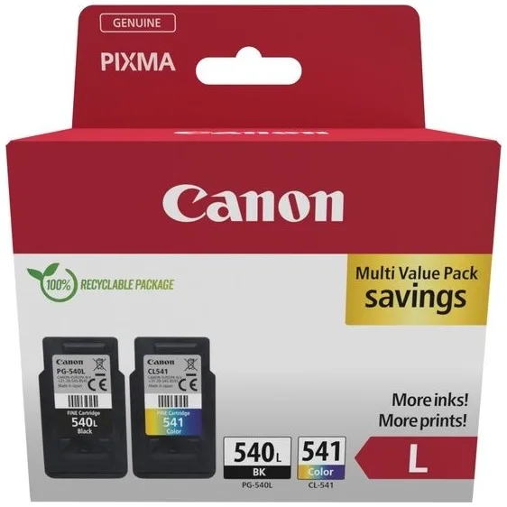 PG-540L + CL-541 Cartridges Combo Pack Inkt de Canon – photo produit