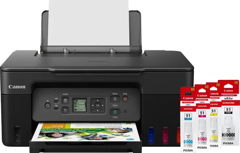 PIXMA G3570 + 1 set extra inkt de Canon – photo produit