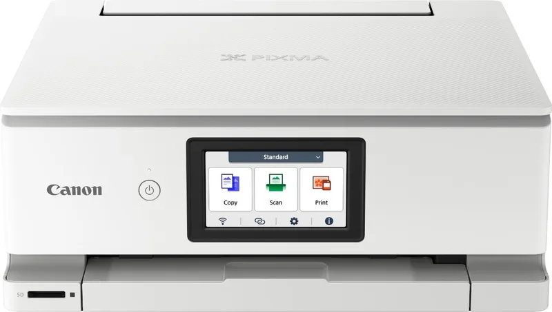 PIXMA TS8751 Multifunctionele printer Inkjet Kleur A4 Printen, scannen, kopiëren Duplex, USB, WiFi van Canon in Wit – productfoto