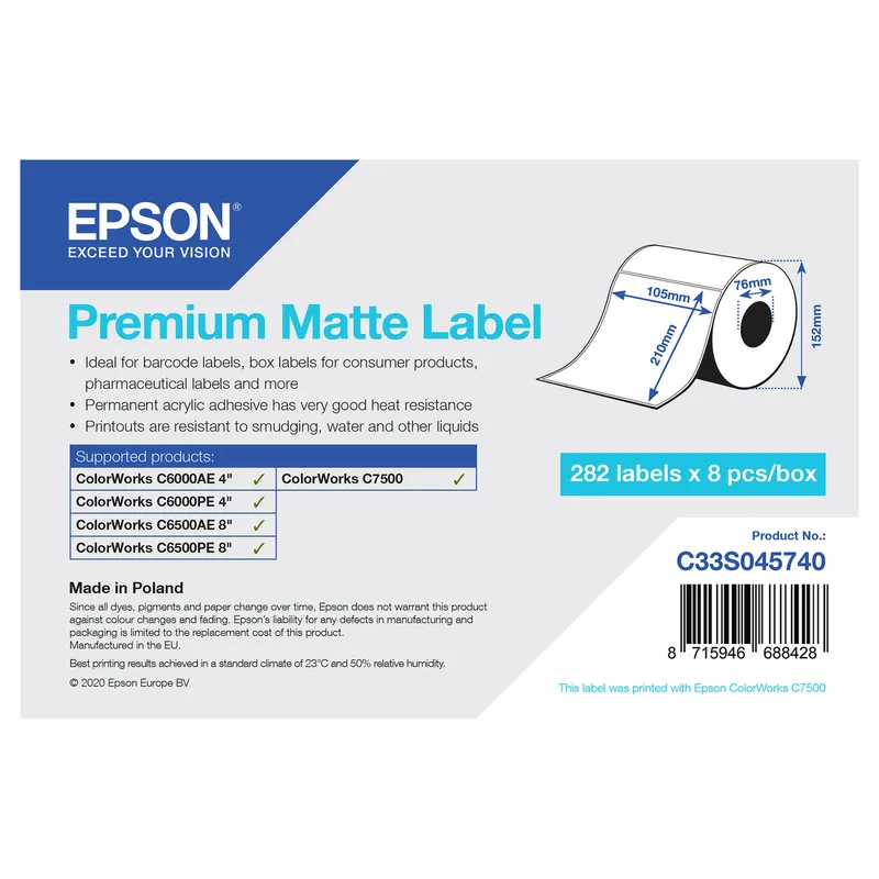 C33S045740 printer label von Epson – Produktfoto