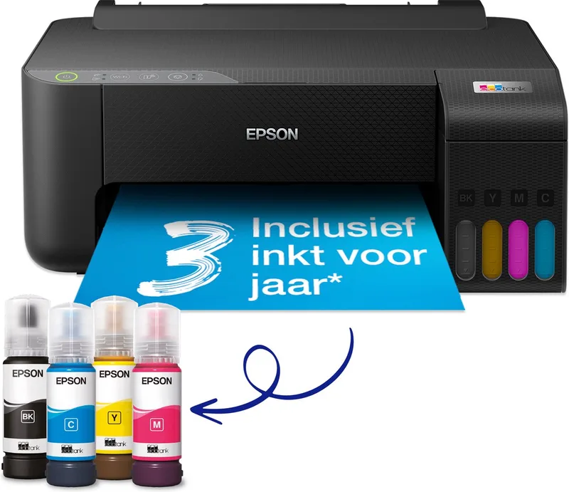 EcoTank ET-1810 - Single Function Inkttank Printer - Inclusief tot 3 jaar inkt van Epson in Zwart – productfoto