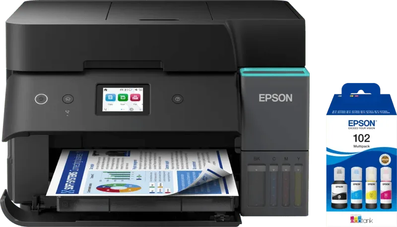 EcoTank ET-4950 + 1 set extra inktflesjes de Epson – photo produit