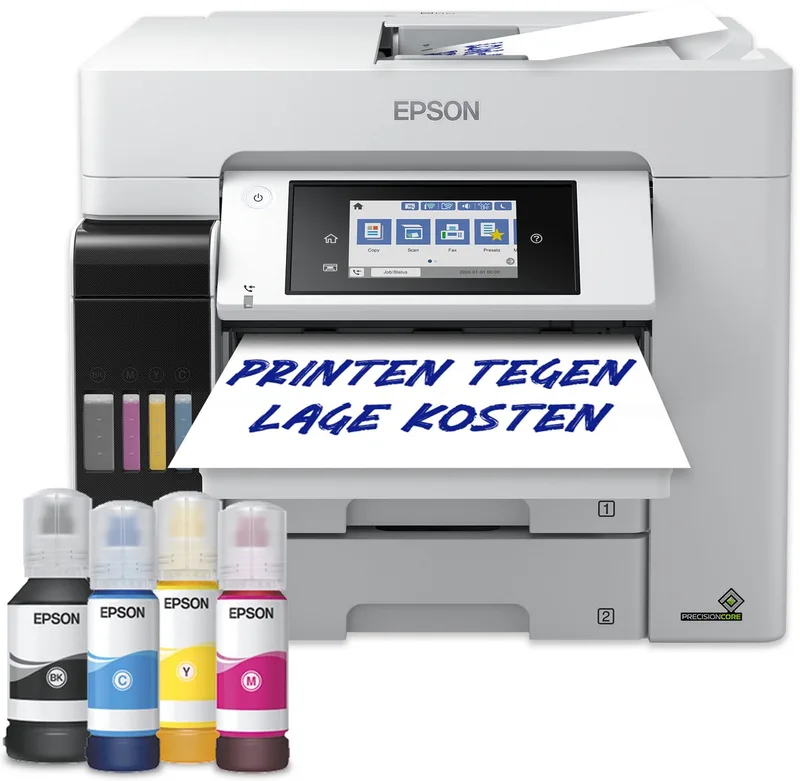 EcoTank Pro ET-5885 A4 inkjetprinter 4800 x 2400 DPI 25 ppm Wi-Fi by Epson in Black, White – product photo