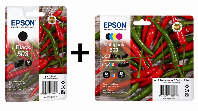Epson 503 XL multi pack+ black von Epson in Schwarz – Produktfoto