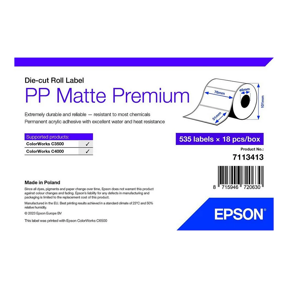 Epson 7113413 printer label von Epson – Produktfoto
