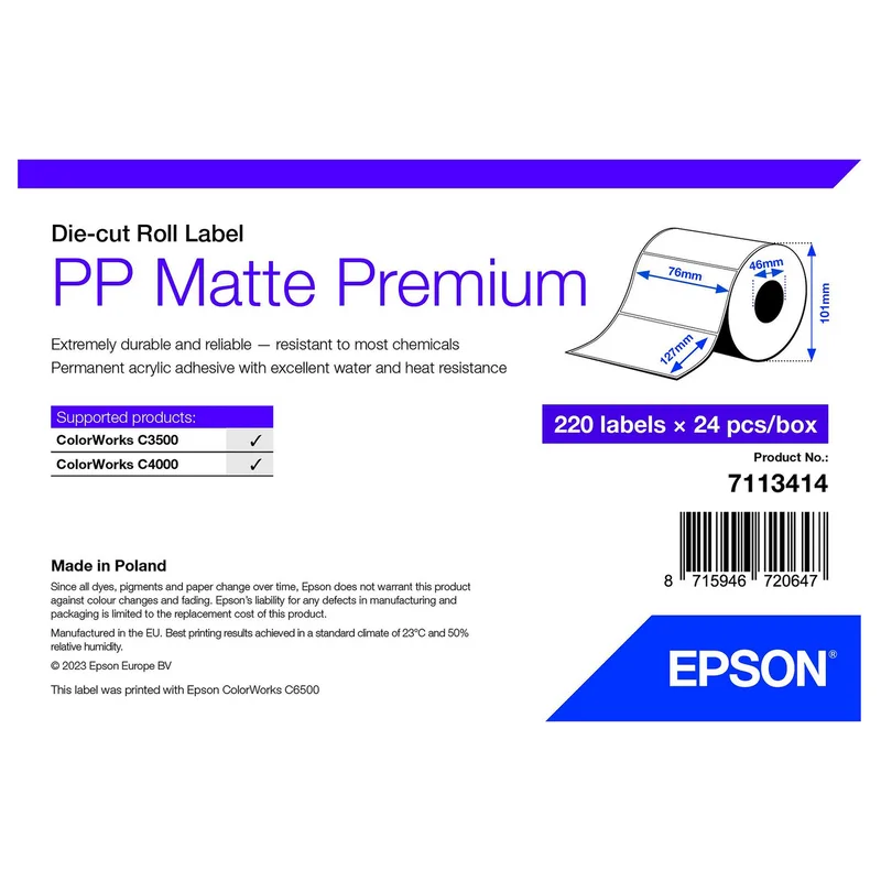 Epson 7113414 printer label von Epson – Produktfoto