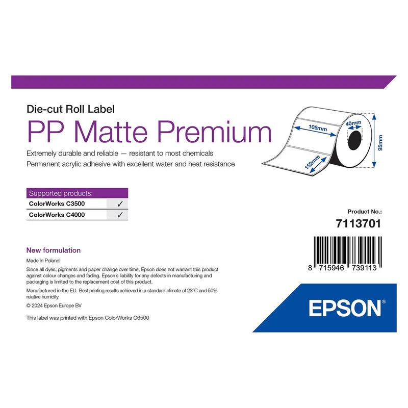 Epson 7113701 printer label von Epson – Produktfoto