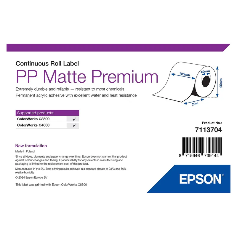 Epson 7113704 printer label von Epson – Produktfoto