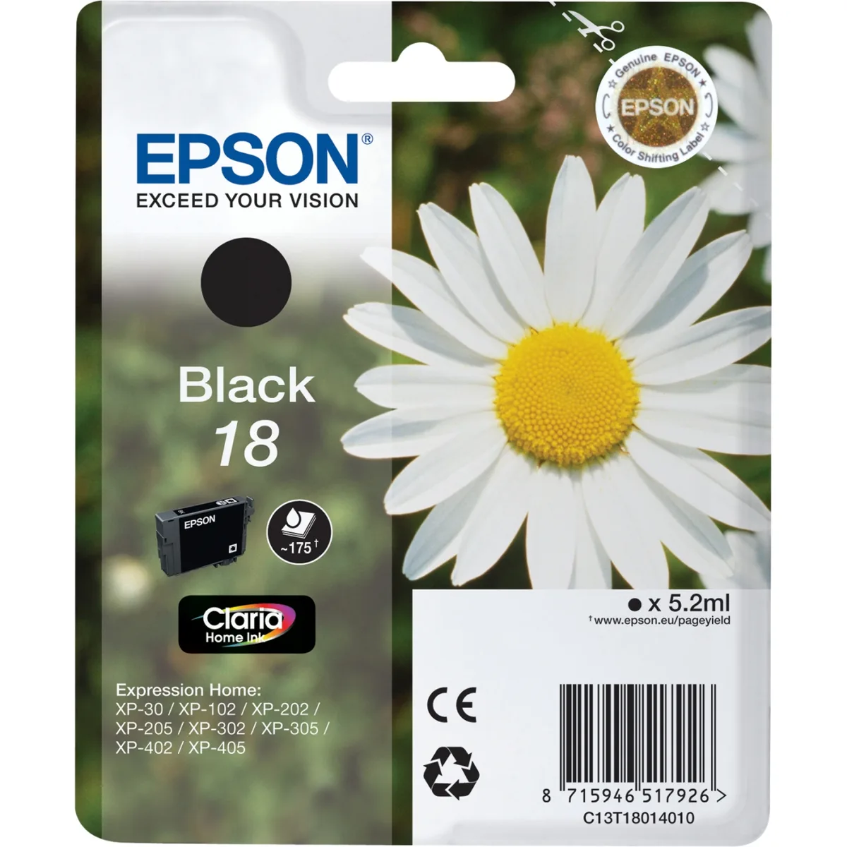 Ink 18 Claria Home Tintenpatrone von Epson – Produktfoto