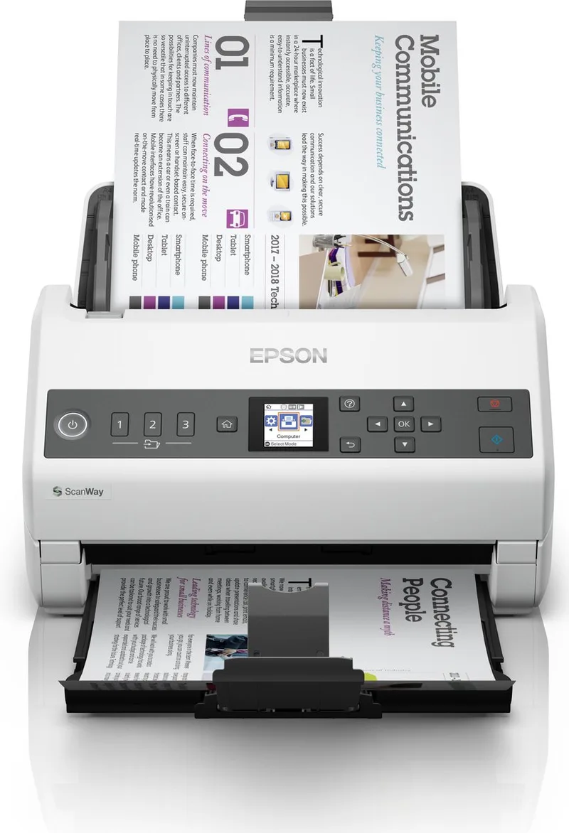 WorkForce DS-730N - Netwerk Scanner - Met USB van Epson in Wit – productfoto