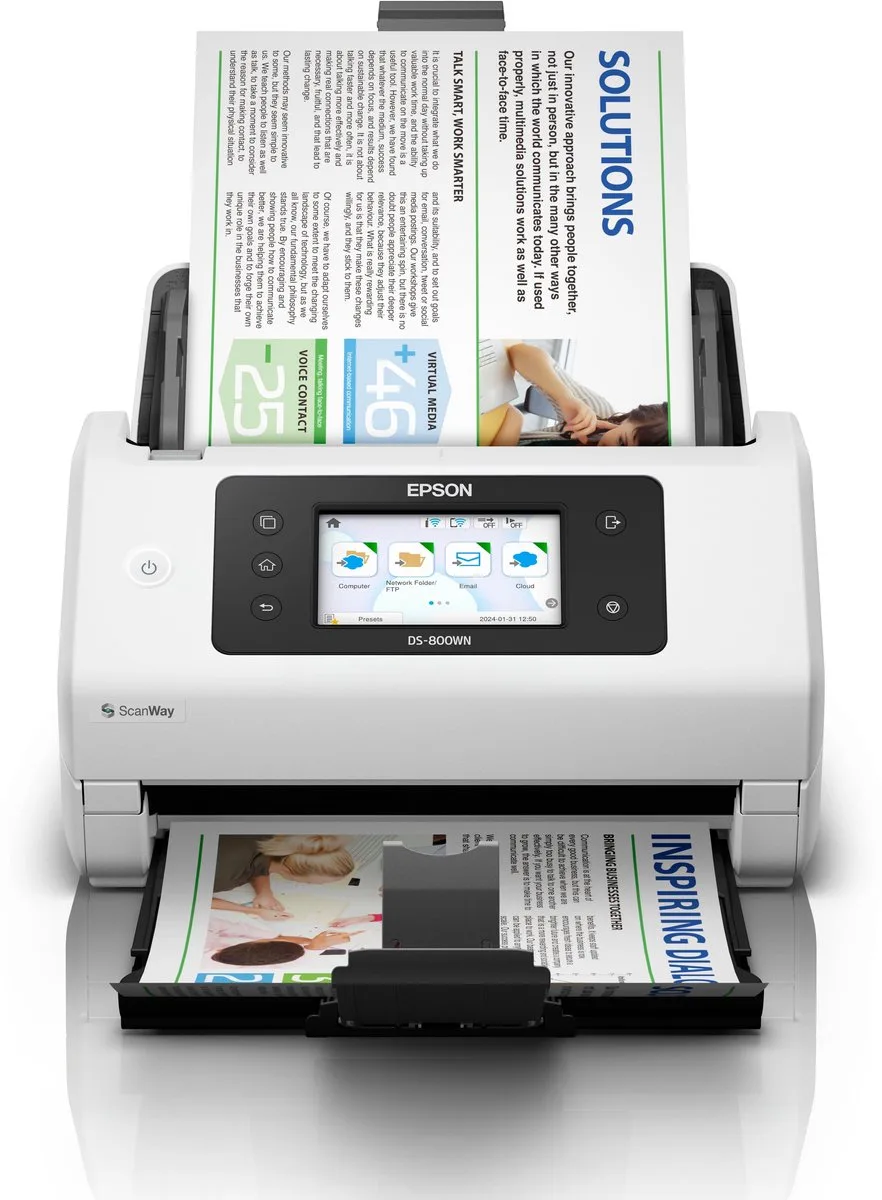 Worce Ds-800wn Dokumentscanner fra Epson i Hvid – produktbillede