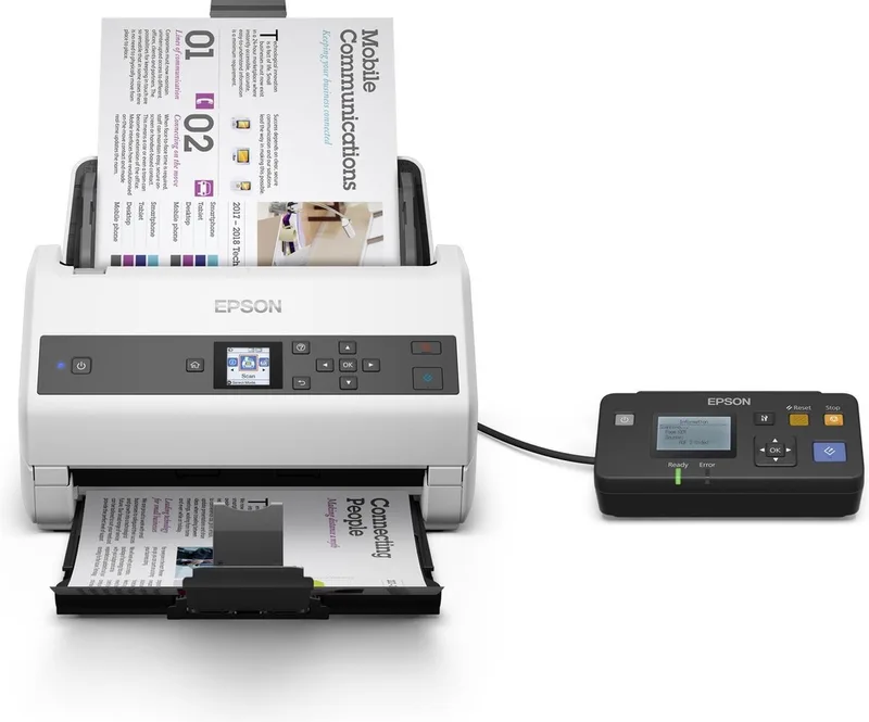 WorkForce DS-970 - Scanner - Sheetfeeder - Met USB - Wit van Epson in Grijs – productfoto