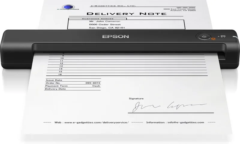 WorkForce ES-50 - Mobiele Scanner - Met USB van Epson in Zwart – productfoto
