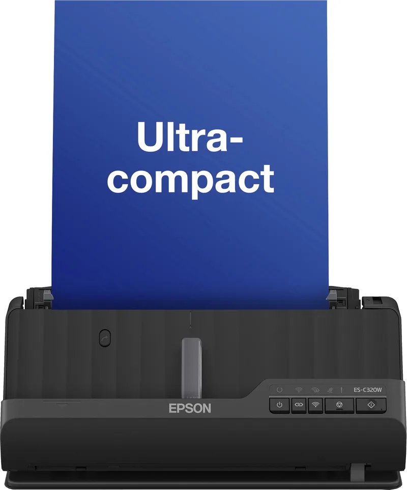 WorkForce ES-C320W - Scanner - Sheetfeeder - Met Wi-Fi van Epson in Zwart – productfoto