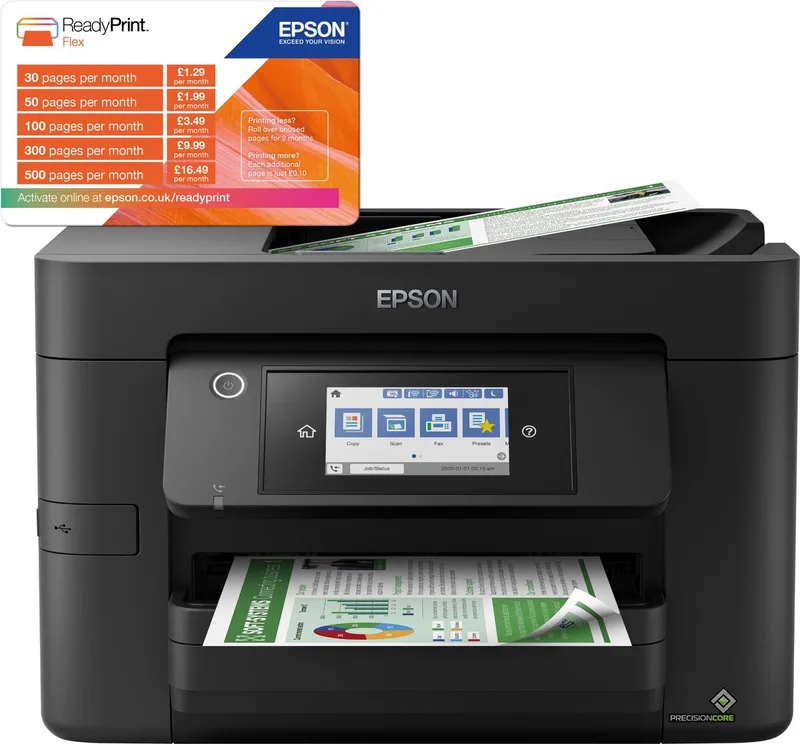 WorkForce Pro WF-4825DWF - All-In-One Printer - Geschikt voor ReadyPrint by Epson in Black – product photo