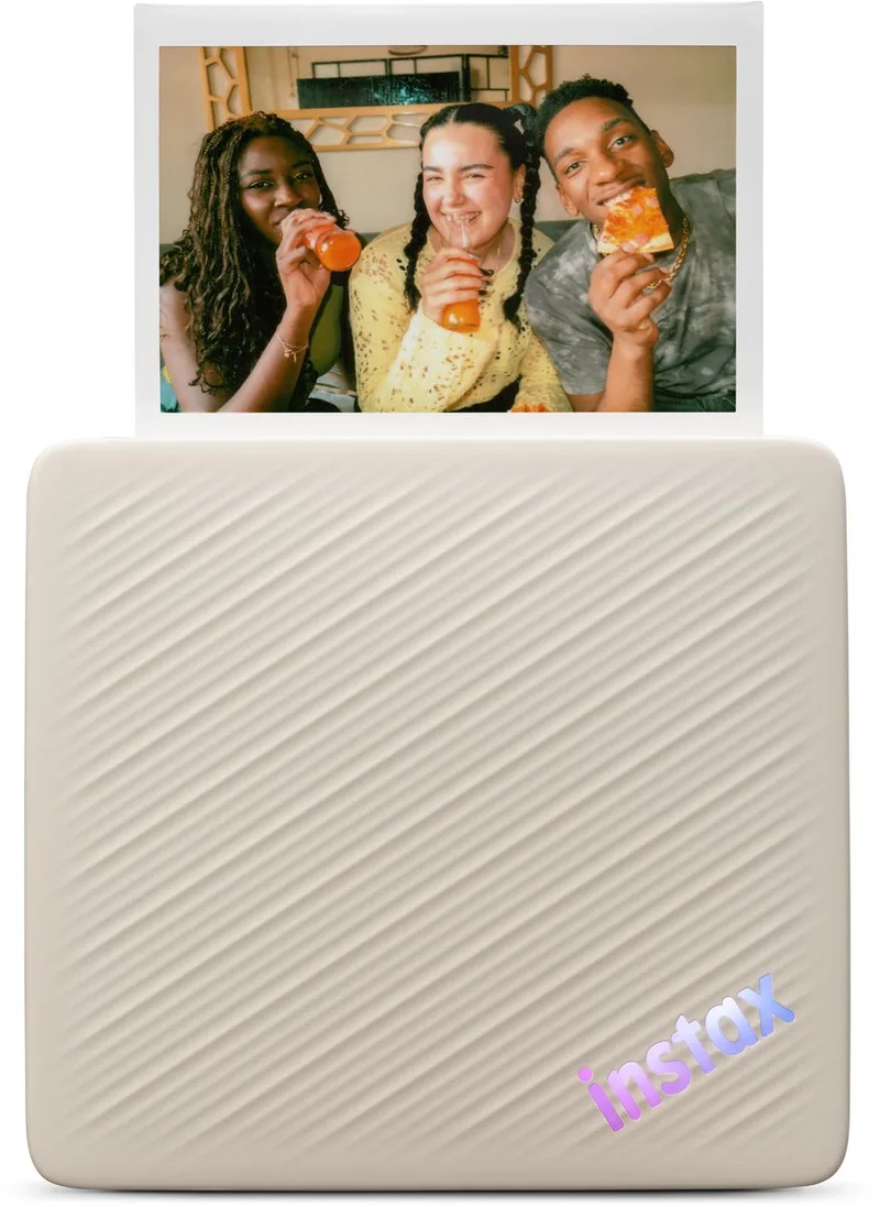 Link WIDE 2 - Smartphone Fotoprinter - Bluetooth - Instax WIDE Formaat van Fujifilm in Beige – productfoto