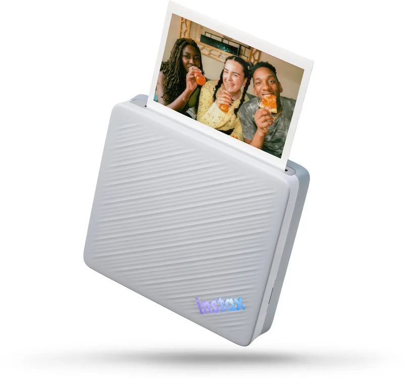 Link WIDE 2 Smartphone Fotoprinter - Bluetooth - Instax WIDE Formaat - Duo Blue van Fujifilm in Blauw – productfoto