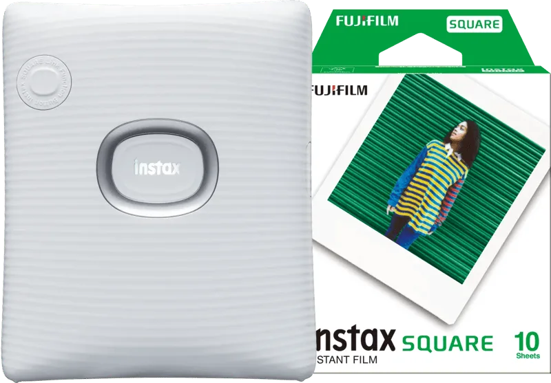 Square Link White + Fujifilm Instax Film Square WW1 (10 stuks) de Fujifilm – photo produit