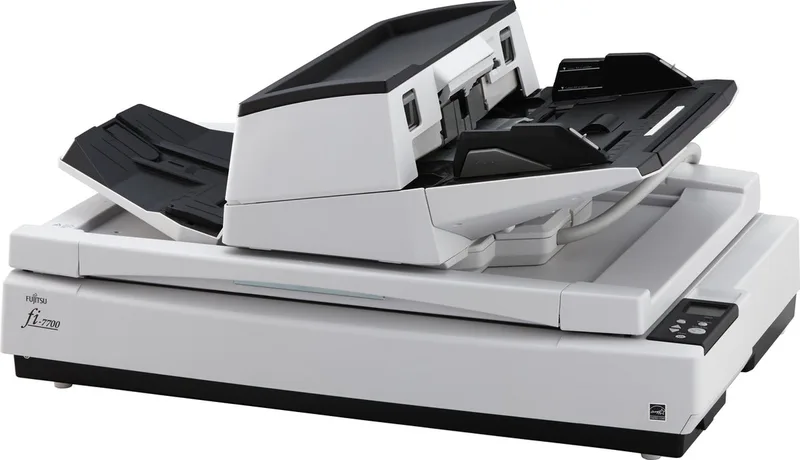 fi-7700 Flatbed & ADF scanner 600 x 600DPI A3 Wit van Fujitsu in Zwart – productfoto