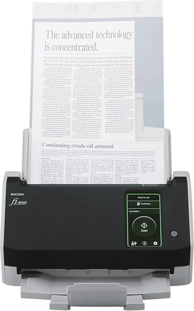 Scanner Fujitsu FI-8040 fra Fujitsu i Sort, Grå – produktbillede
