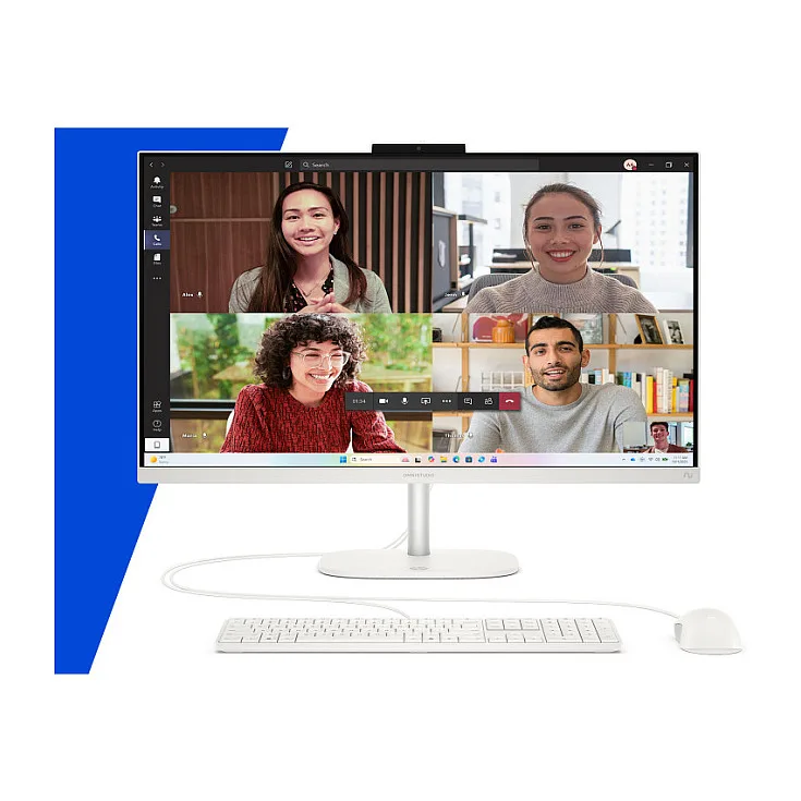 AIO HP OmniStudio 27-cw0470ng RYZ AI 7 445/16GB/512SSD/W11 Home white by HP – product photo