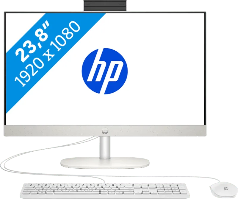 All-in-One 24-cr0005ng PC - 23,8'' - AMD Ryzen 7 - 16GB RAM/512GB SSD von HP – Produktfoto