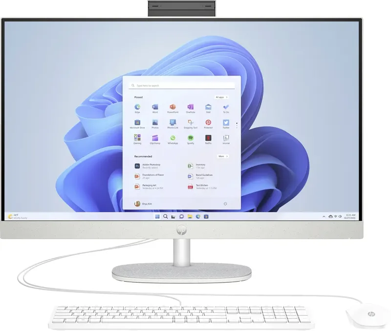 All-in-One PC AIO HP 27-cr0007ng RYZ5 7520U/16GB/512S 68.6 cm (27 Zoll) Full HD AMD Ryzen 5 7520U 4.3 GHz 16 GB RAM 512 GB SSD AMD AMD Radeon Graphics von HP – Produktfoto