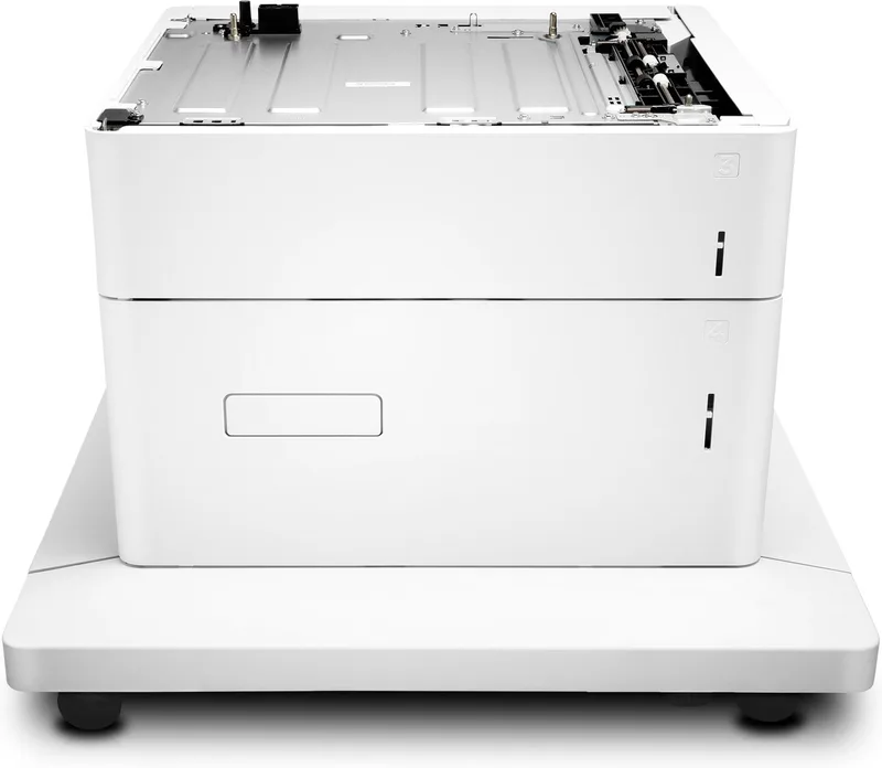 Color LaserJet 1x550/2000 Sheet HCI Feeder Stand van HP in Wit – productfoto