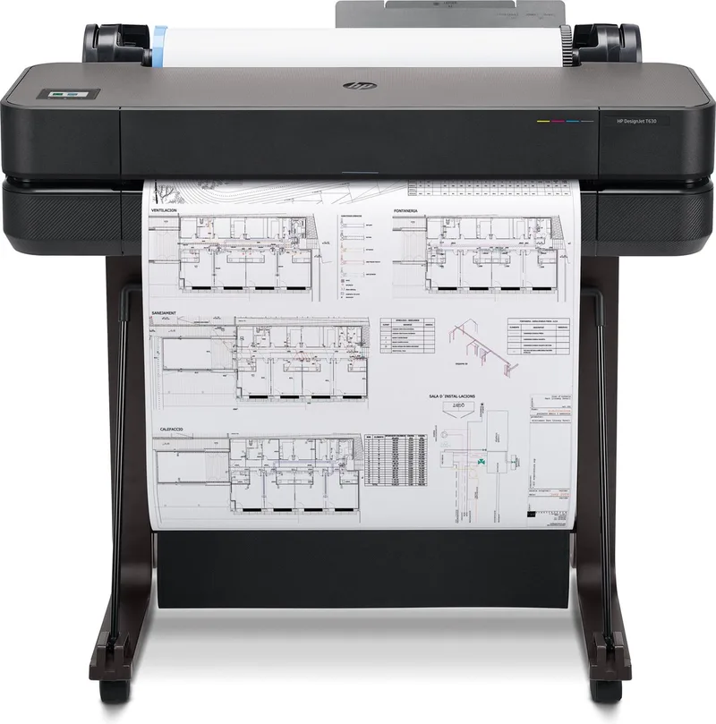 Designjet T630 24 inch printer editie 2025 van HP in Zwart – productfoto