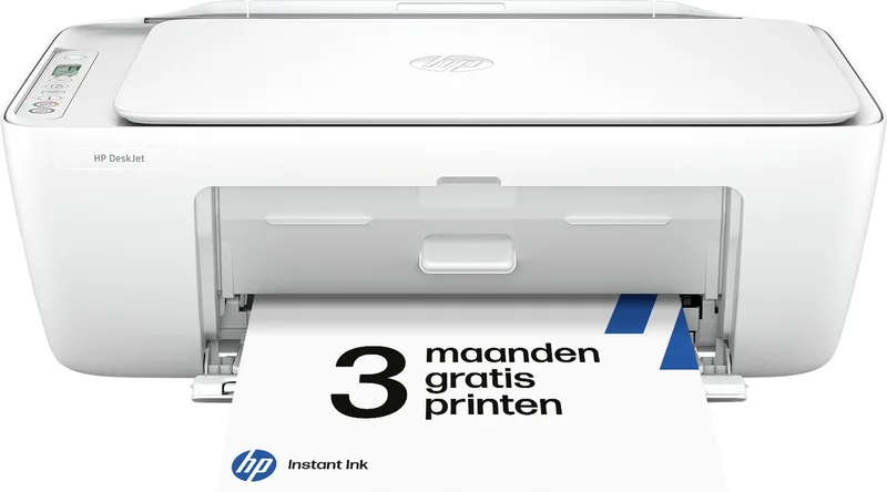 DeskJet 2810e - All-in-One Inkjetprinter - Geschikt voor Instant Ink van HP in Wit – productfoto