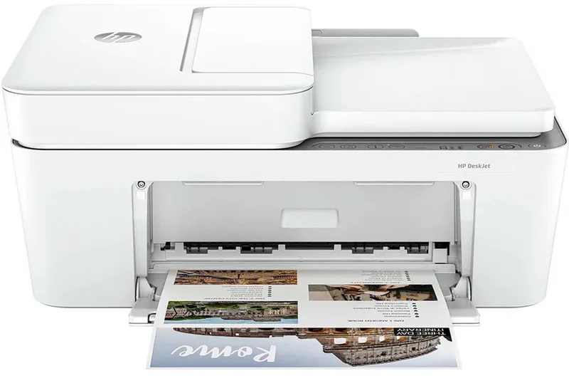DeskJet 4220e - All-in-One Inkjetprinter - Geschikt voor Instant Ink - Cement van HP in Wit – productfoto