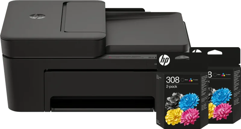 DeskJet 4320 All-in-One + 2 zwarte + 2 kleuren cartridges de HP – photo produit