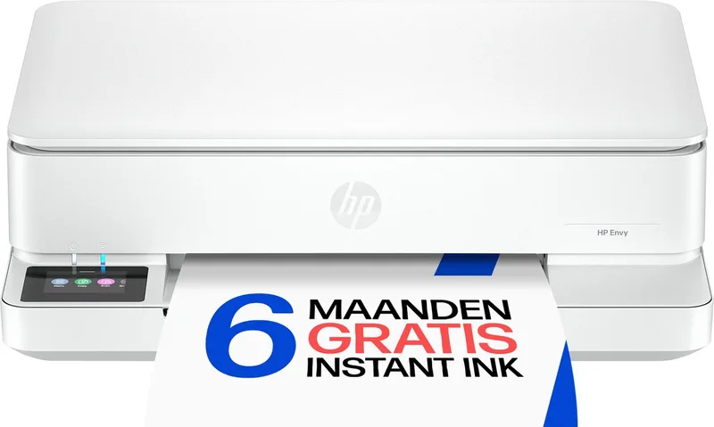 ENVY 6110e - All-in-One Inkjetprinter - Geschikt voor Instant Ink van HP in Wit – productfoto