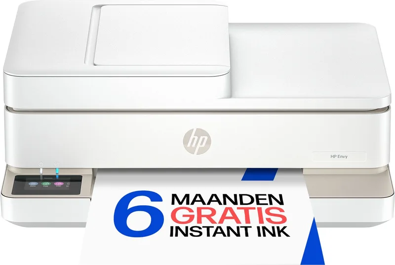 ENVY 6520e - All-in-One Printer - Geschikt voor Instant Ink - Beige van HP in Wit – productfoto