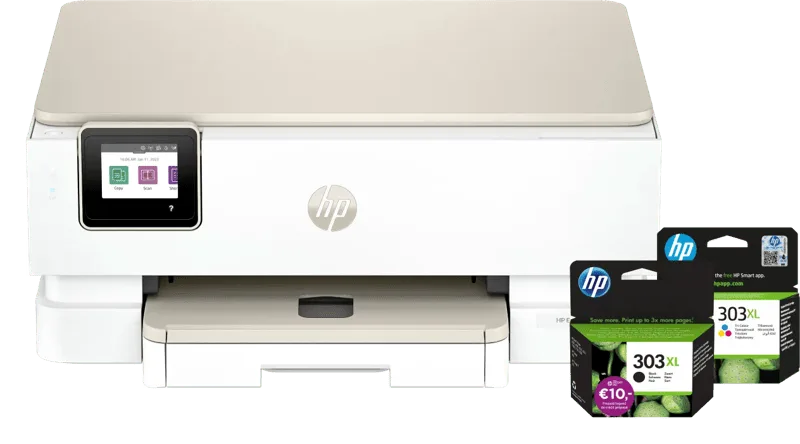 Envy Photo 7234 All-in-One + 1 extra zwarte XL + 1 kleuren cartridge de HP – photo produit