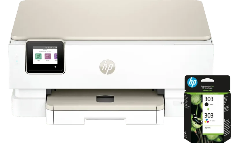 Envy Photo 7234 All-in-One + 1 set extra cartridges von HP – Produktfoto