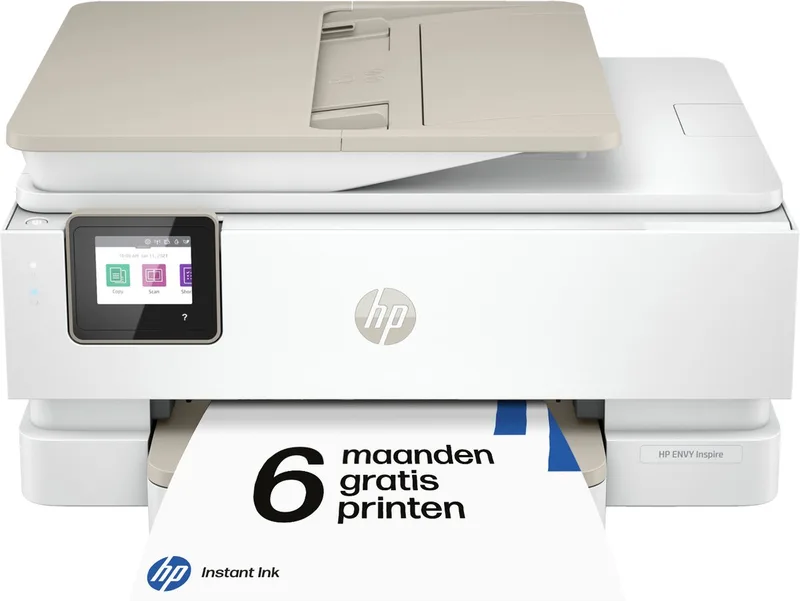 Envy Photo 7934 All-in-One Kleur Printer - Geschikt voor Instant Ink van HP in Beige, Wit – productfoto
