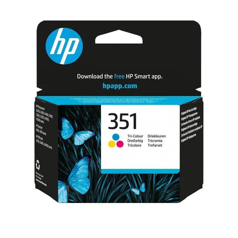 HP 351 cartouche d'encre trois couleurs authentiques fra HP – produktbillede