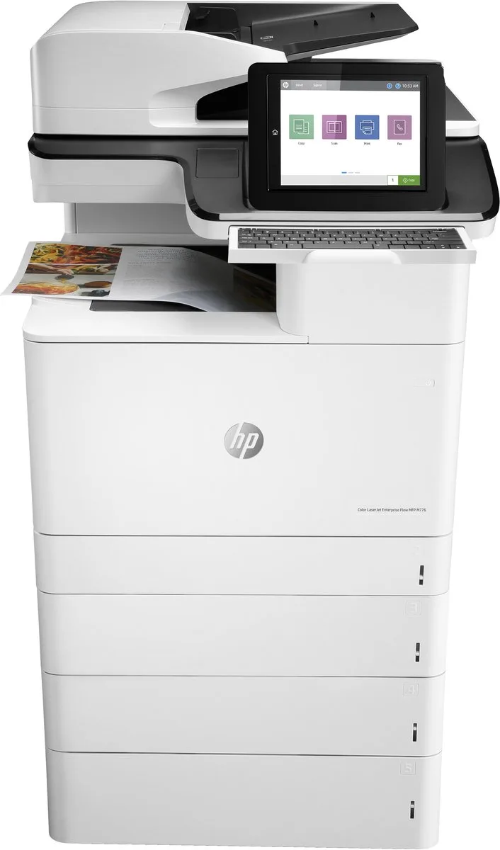 LaserJet Enterprise Flow MFP M776z von HP in Schwarz, Weiß – Produktfoto