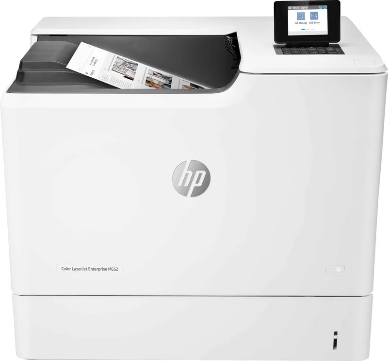 LaserJet Enterprise M652dn - Printer by HP in White – product photo